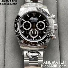 Rolex 2023 Daytona 126500 BT Factory 1:1 Best Edition 904L Steel Black Dial on SS Braclet