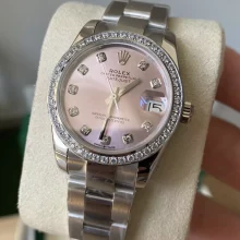 Rolex DateJust 31mm 278384 A+ Factory 1:1 Best Edition Pink Dial on Diamond Bezel DD2824