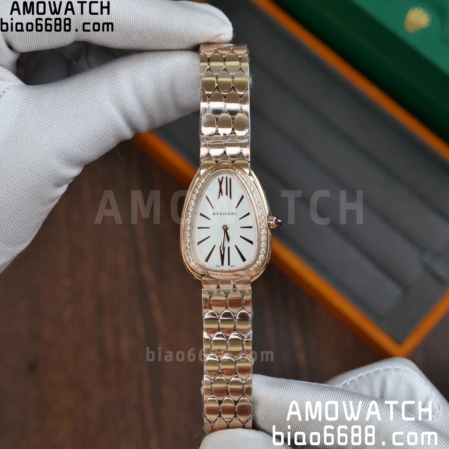 Bvlgari Serpenti Seduttori Watch RG 103146 BVF 1:1 Best Edition White Dial Diamonds Bezel 57 06edca6fadc573e AMO Watch