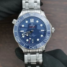 OMEGA Seamaster Diver 300M VSF 1:1 Best Edition Blue Ceramic Blue Dial  V2 (Black Balance Wheel)