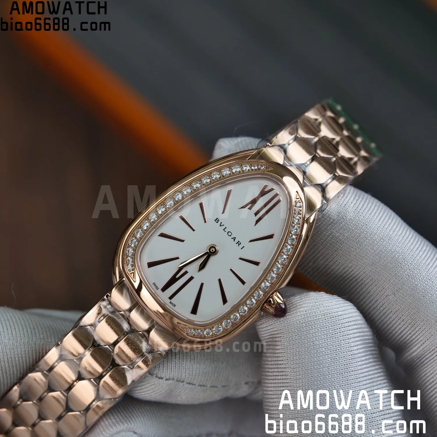 Bvlgari Serpenti Seduttori Watch RG 103146 BVF 1:1 Best Edition White Dial Diamonds Bezel 69 0f2a00a6a0e5c1c AMO Watch