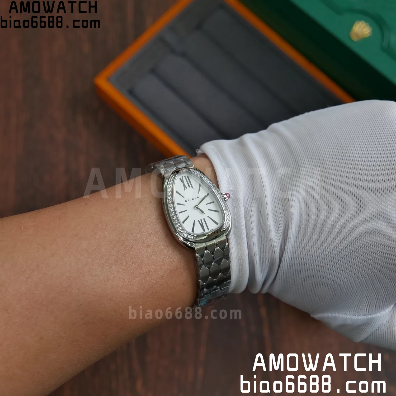 Bvlgari Serpenti Seduttori Watch SS 103361 BVF 1:1 Best Edition White Dial Diamonds Bezel 80 169ff85d38f0d0a AMO Watch