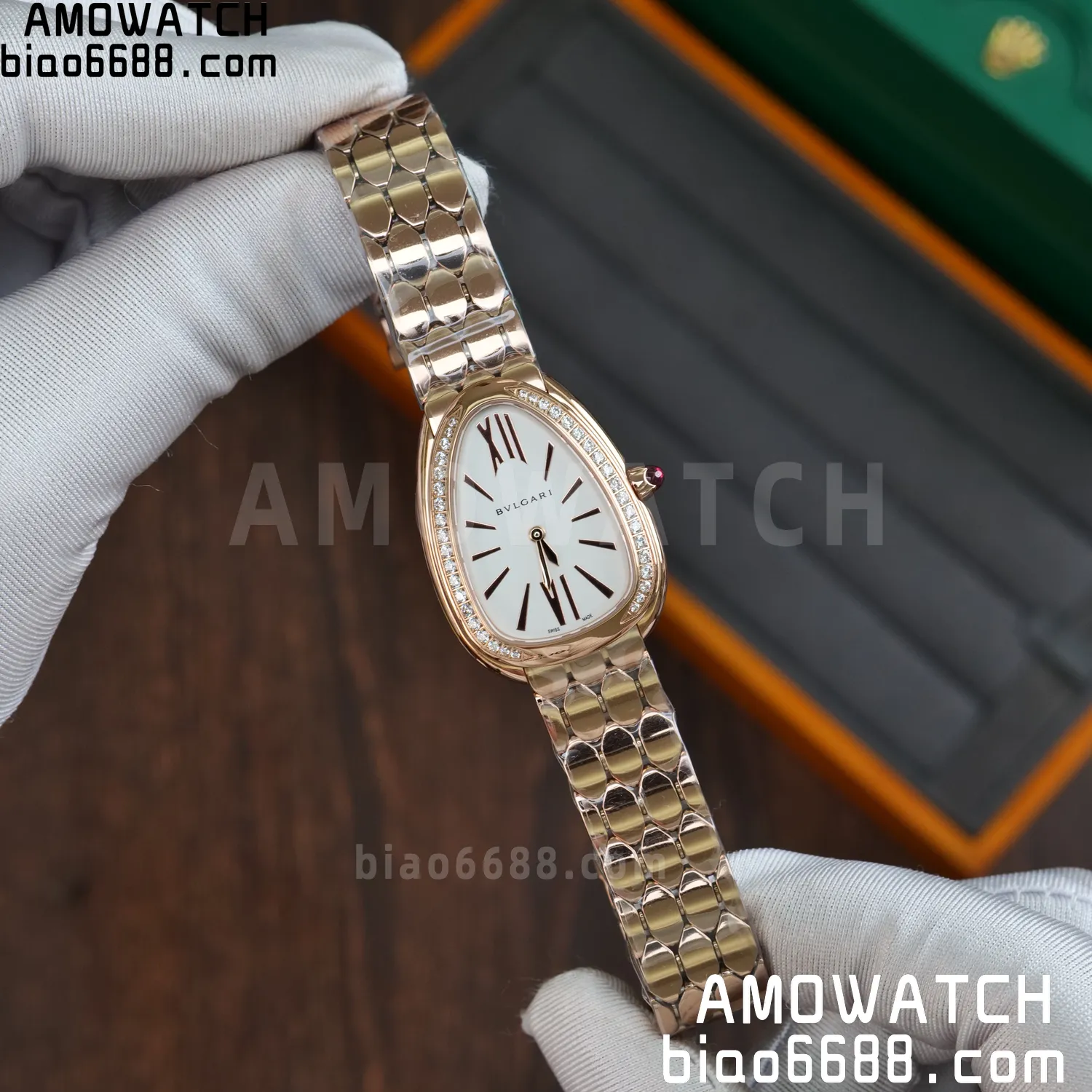 Bvlgari Serpenti Seduttori Watch RG 103146 BVF 1:1 Best Edition White Dial Diamonds Bezel 56 30aa58d8d68296f AMO Watch
