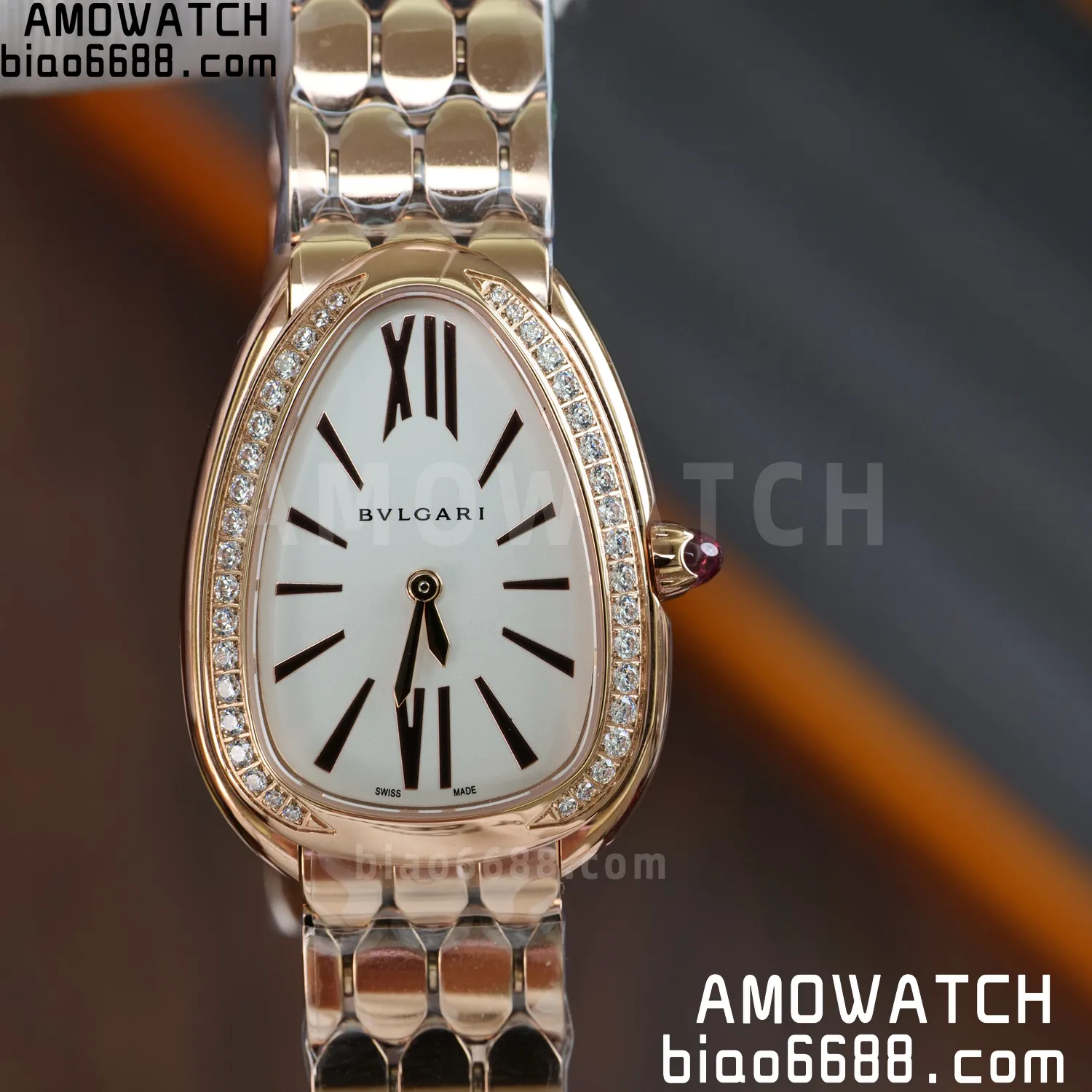 Bvlgari Serpenti Seduttori Watch RG 103146 BVF 1:1 Best Edition White Dial Diamonds Bezel 63 38661da6204121c AMO Watch