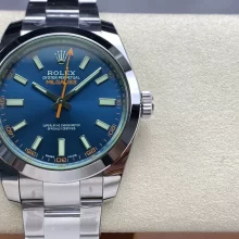 Rolex Milgauss 116400GV VSF 1:1 Best Edition 904L Steel Blue Dial on SS Bracelet VS3131