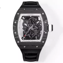 RICHARD MILLE RM055 NTPT RM Factory 1:1 Best Edition White Bezel on Rubber Strap RMUL2 Super Clone