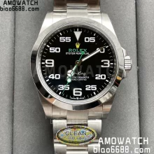 Rolex Air-King 126900 40mm SS Clean Factory 1:1 Best Edition Black Dial