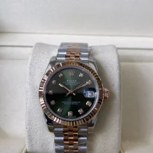 Rolex DateJust SS/RG 31mm 278271 A+ Factory 1:1 Best Edition Green Diamond Dial