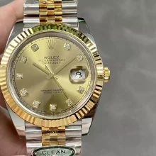 Rolex DateJust 36 126233 Clean Factory 1:1 Best Edition 904L Steel YG Diamonds Dial