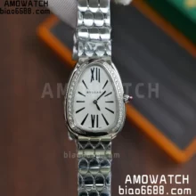 Bvlgari Serpenti Seduttori Watch SS 103361 BVF 1:1 Best Edition White Dial Diamonds Bezel