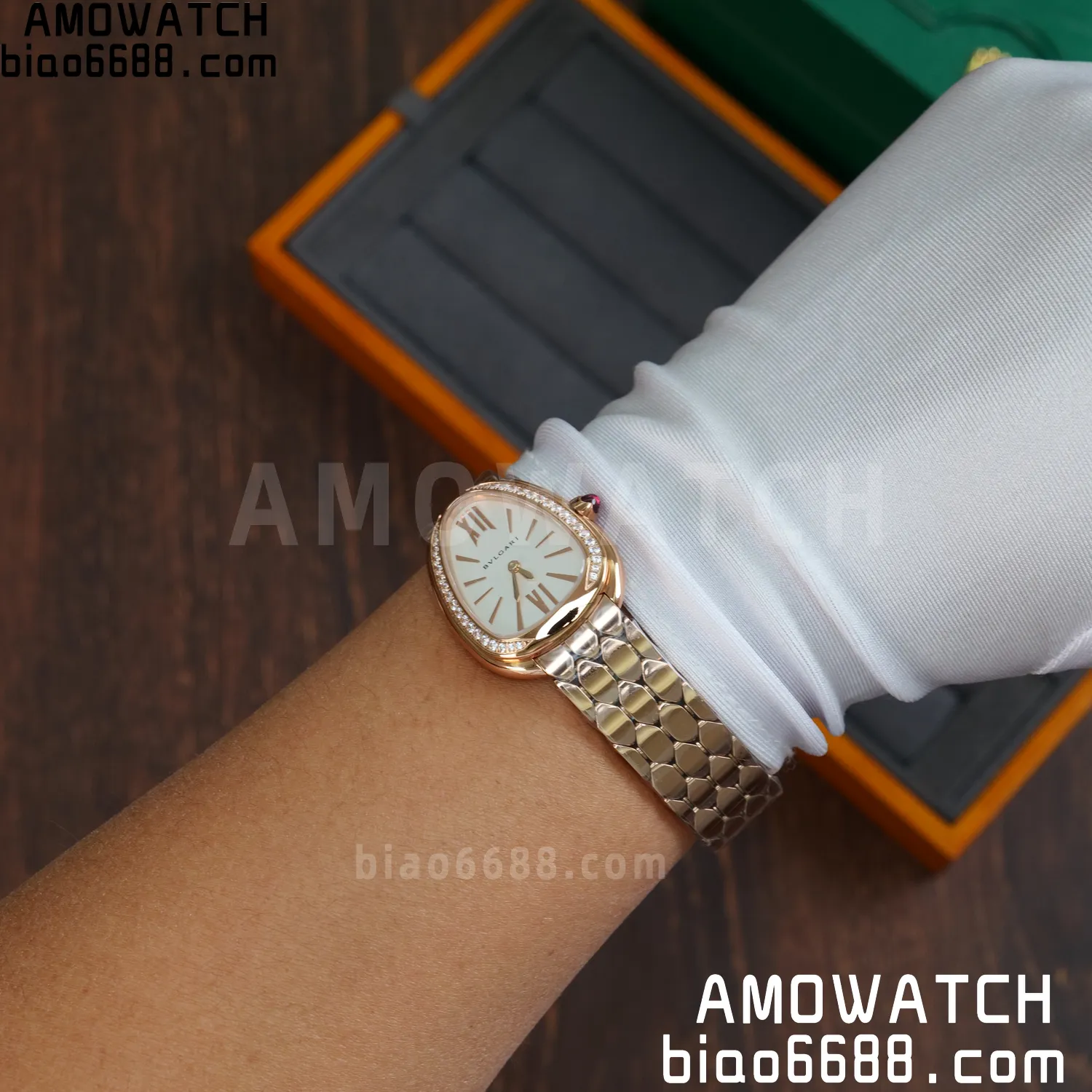 Bvlgari Serpenti Seduttori Watch RG 103146 BVF 1:1 Best Edition White Dial Diamonds Bezel 77 ec7ec5593d0258a AMO Watch