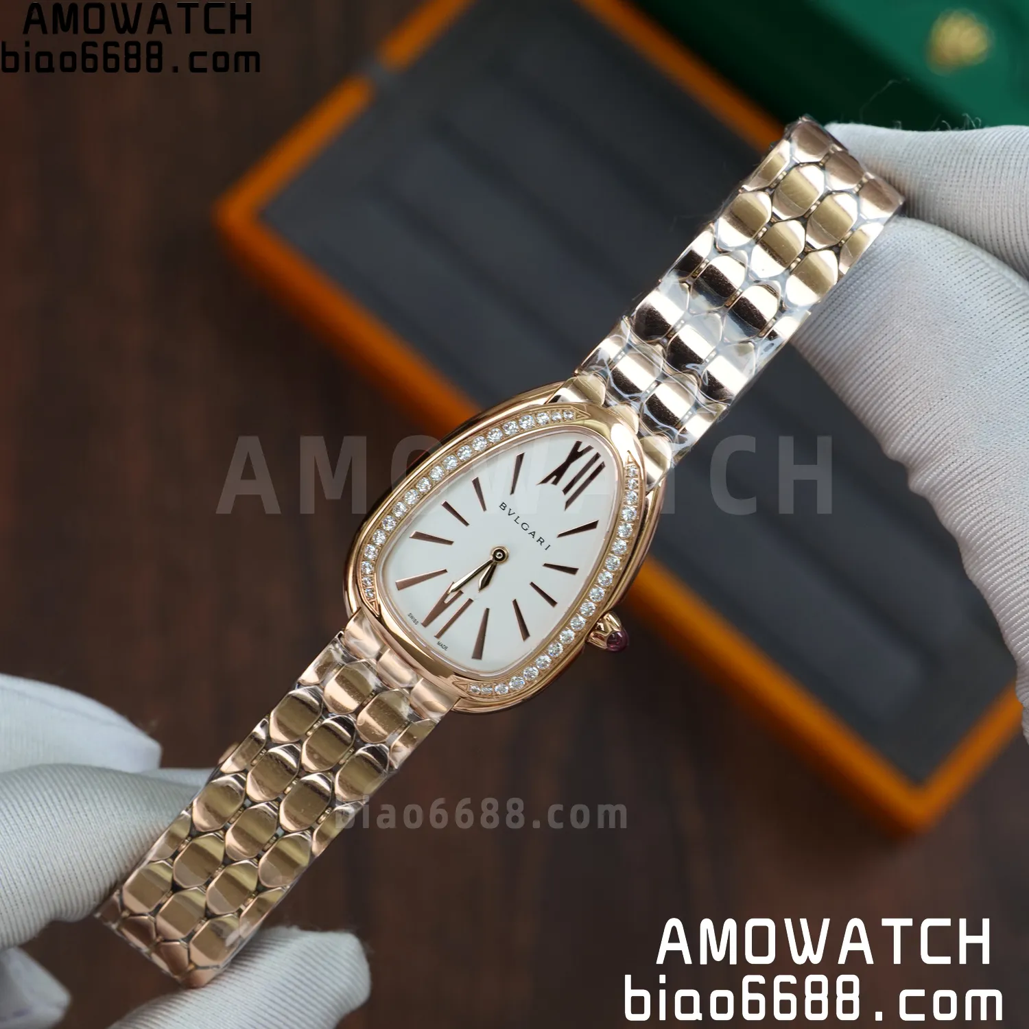 Bvlgari Serpenti Seduttori Watch RG 103146 BVF 1:1 Best Edition White Dial Diamonds Bezel 59 f3febcd84831a36 AMO Watch