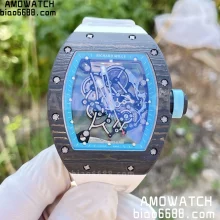 RICHARD MILLE RM055 NTPT RM Factory 1:1 Best Edition Blue Bezel on Rubber Strap RMUL2 Super Clone