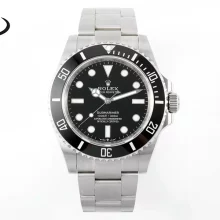 Rolex Submariner 41mm 124060 No Date Black Ceramic EWEF 1:1 Best Edition on Bracelet A3230