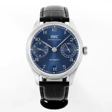 IWC Portugieser Automatic SS IW501704 APS Factory 1:1 Best Edition Blue Dial