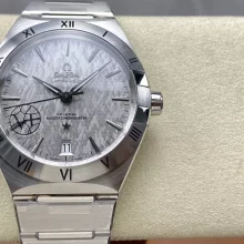 OMEGA Constellation 41mm SS V+ Factory 1:1 Best Edition Twill Gray Dial on SS Bracelet