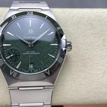 OMEGA Constellation 41mm SS V+ Factory 1:1 Best Edition Meteorite Green Dial on SS Bracelet