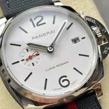 Panerai PAM1381 Luminor Due Luna Rossa 42mm VSF 1:1 Best Edition on Gray Nylon Strap P900