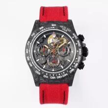 Rolex Daytona NTPT Carbon GEF Factory Best Edition Red Nylon  Strap SA4130