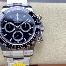 Rolex Daytona 126500 VSF 1:1 Best Edition 904L Steel Black Dial on SS Braclet DD4131 V4