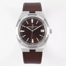 VC Overseas 4500V SS ZF 1:1 Best Edition Brown Dial on Brown Rubber Strap A5100