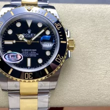 EWE厂 Rolex 劳力士间金黑水鬼潜航者型系列m126613ln-0002腕表