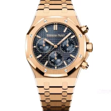 AP Royal Oak Chrono 26240OR RG APS Factory 1:1 Best Edition Blue Dial  SA4401 Super Clone