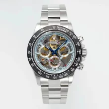 Rolex Daytona Skeleton SONIC Factory Best Edition Ceramic Bezel Blue Skeleton Dial