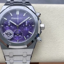 AP Royal Oak Chrono 26240 SS APSF 1:1 Best Edition Purple Dial on SS Bracelet SA4401 Super Clone