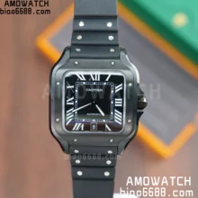 Santos de Cartier WSSA0039 XL 40mm BVF 1:1 Best Edition Black Dial MIYOTA 9019