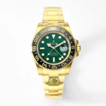 Rolex GMT Master II 116718 YG Gold Factory 1:1 Best Edition Green Dial V3 (Weighted)