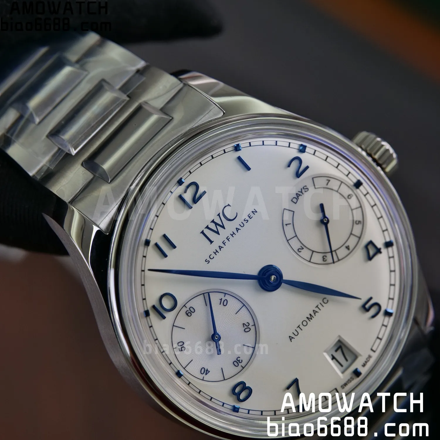IWC Portugieser Automatic SS IW501702 APS Factory 1:1 Best Edition White Dial on SS bracelet 84 2ebf37700dae3d1 AMO Watch