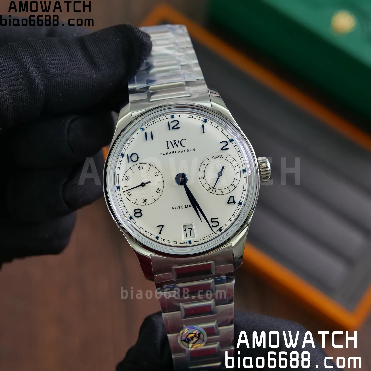 IWC Portugieser Automatic SS IW501702 APS Factory 1:1 Best Edition White Dial on SS bracelet 71 38733ab24505b96 AMO Watch