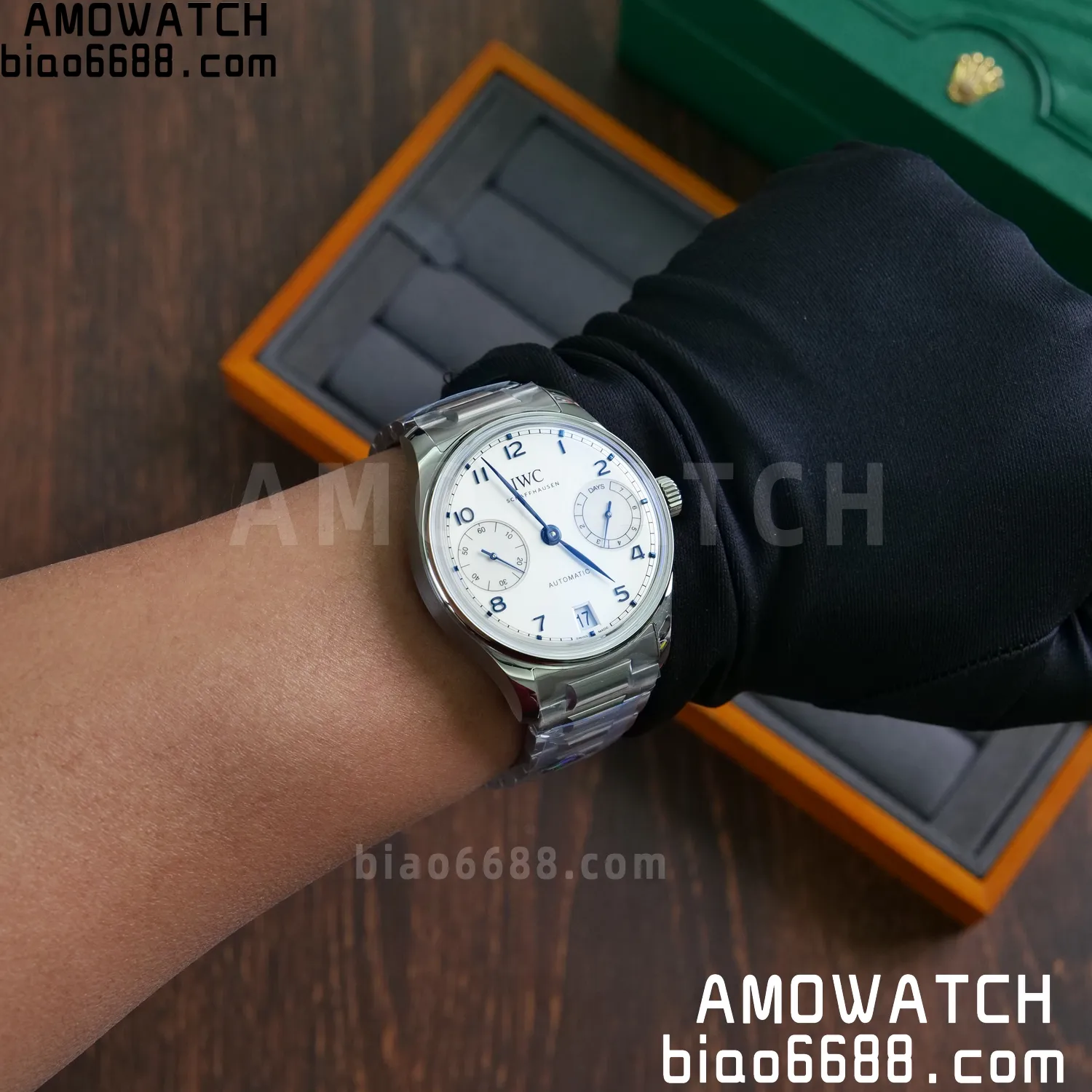 IWC Portugieser Automatic SS IW501702 APS Factory 1:1 Best Edition White Dial on SS bracelet 101 58cac8a0ddd1fed AMO Watch