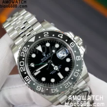 Rolex GMT-Master II 126710 BLNR Black/Gray Ceramic 904L Steel Clean Factory Best Edition on Jubilee Bracelet DD3285 CHS