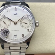 IWC Portugieser Automatic SS IW501704 APS Factory 1:1 Best Edition Gold pointer on SS bracelet