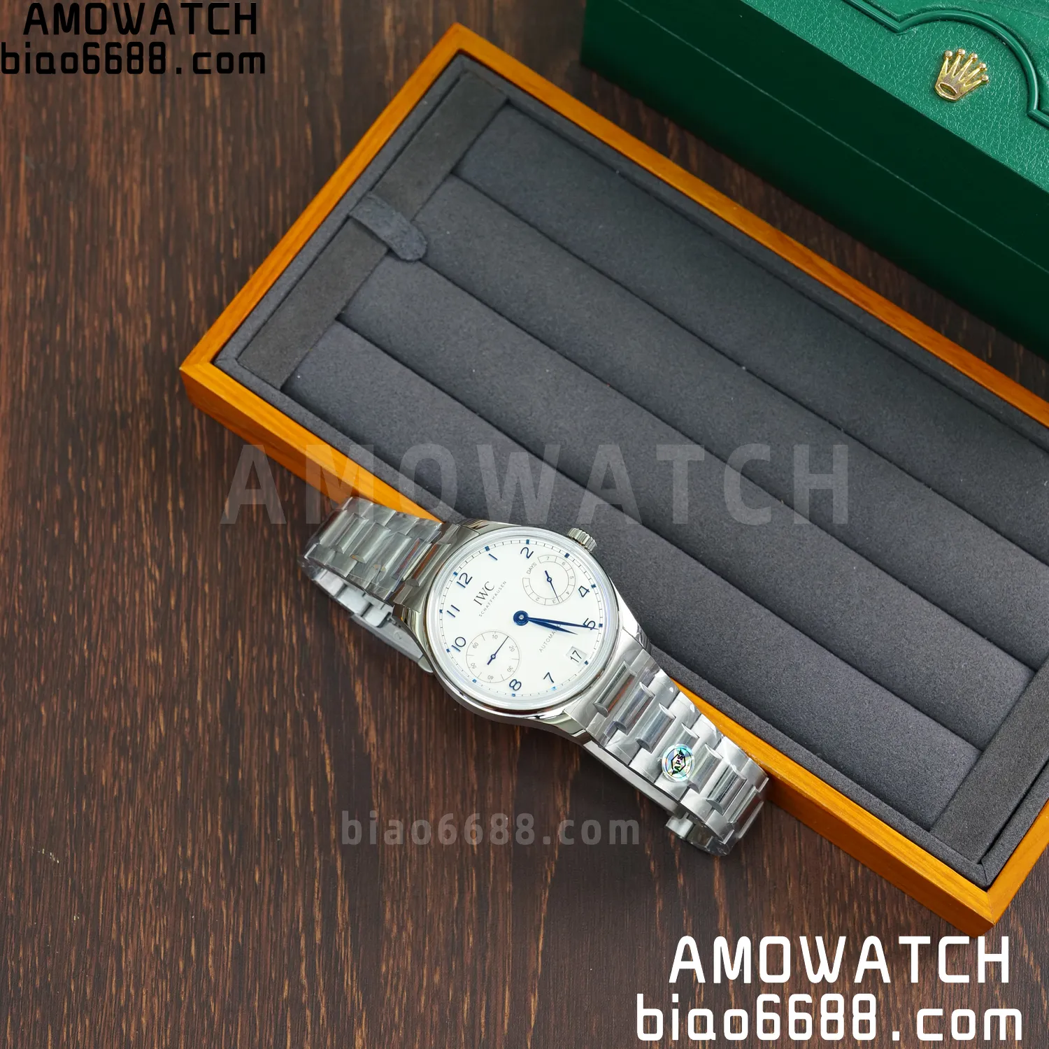 IWC Portugieser Automatic SS IW501702 APS Factory 1:1 Best Edition White Dial on SS bracelet 69 6ca3f00341abad4 AMO Watch