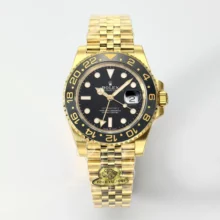 Rolex GMT Master II 126718 YG Gold Factory 1:1 Best Edition Black Dial V3 (Weighted)