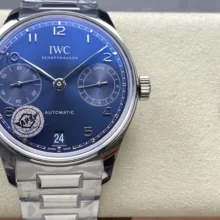 IWC Portugieser Automatic SS IW501704 APS Factory 1:1 Best Edition Blue Dial on SS bracelet