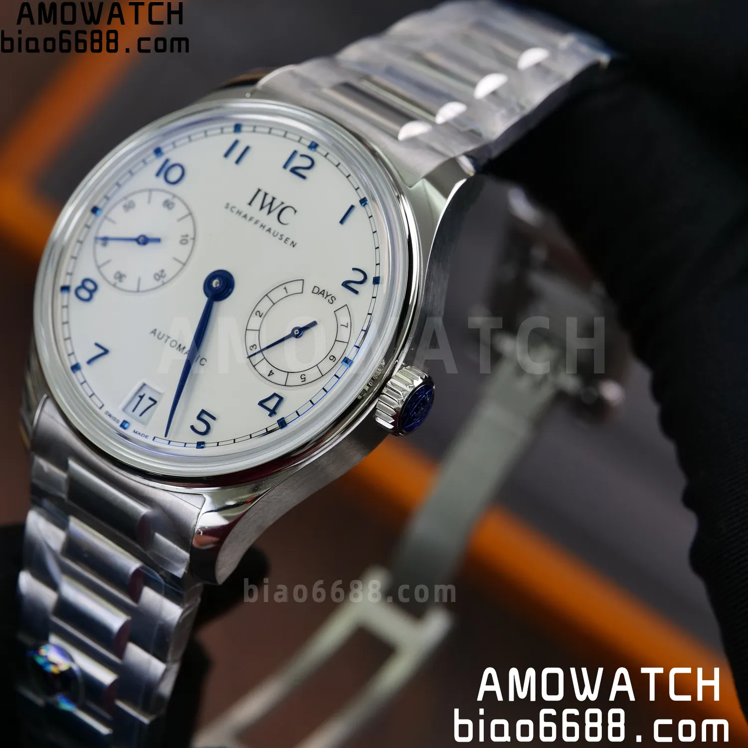 IWC Portugieser Automatic SS IW501702 APS Factory 1:1 Best Edition White Dial on SS bracelet 81 aeb5ee55548f2f4 AMO Watch