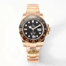 Rolex GMT-Master II 126715 CHNR  Gold Factory 1:1 Best Edition  Black Dial V3 (Weighted)