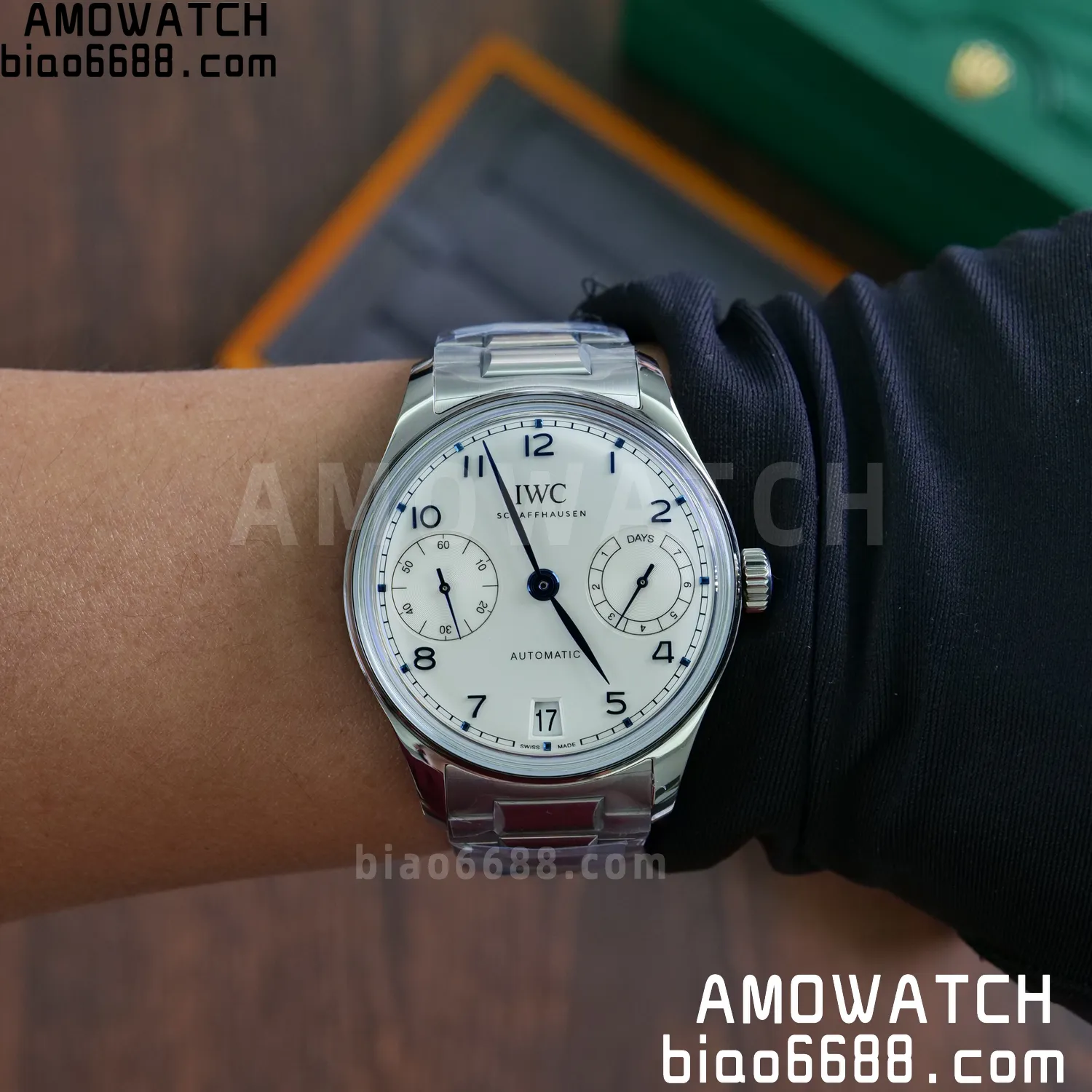 IWC Portugieser Automatic SS IW501702 APS Factory 1:1 Best Edition White Dial on SS bracelet 102 d5997b401d96a39 AMO Watch