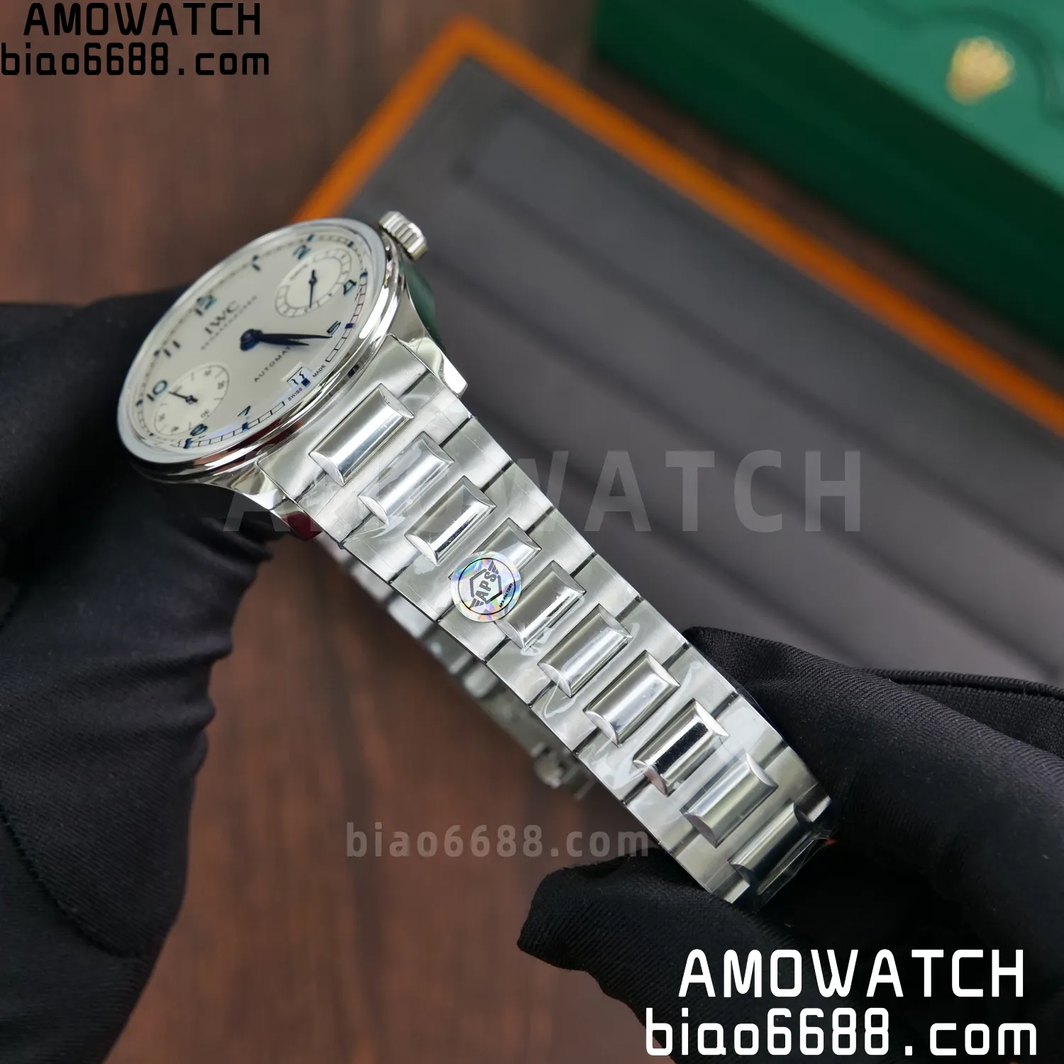 IWC Portugieser Automatic SS IW501702 APS Factory 1:1 Best Edition White Dial on SS bracelet 74 e84113ec9198115 AMO Watch