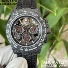 Rolex Daytona Diw 40mm GETF 1:1 Best Edition Gray Skeleton Dial Black Nylon Strap