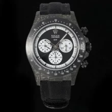 Rolex Daytona DIW Black Carbon DIWF 1:1 Best Edition Black/White Dial on Black Nylon Strap