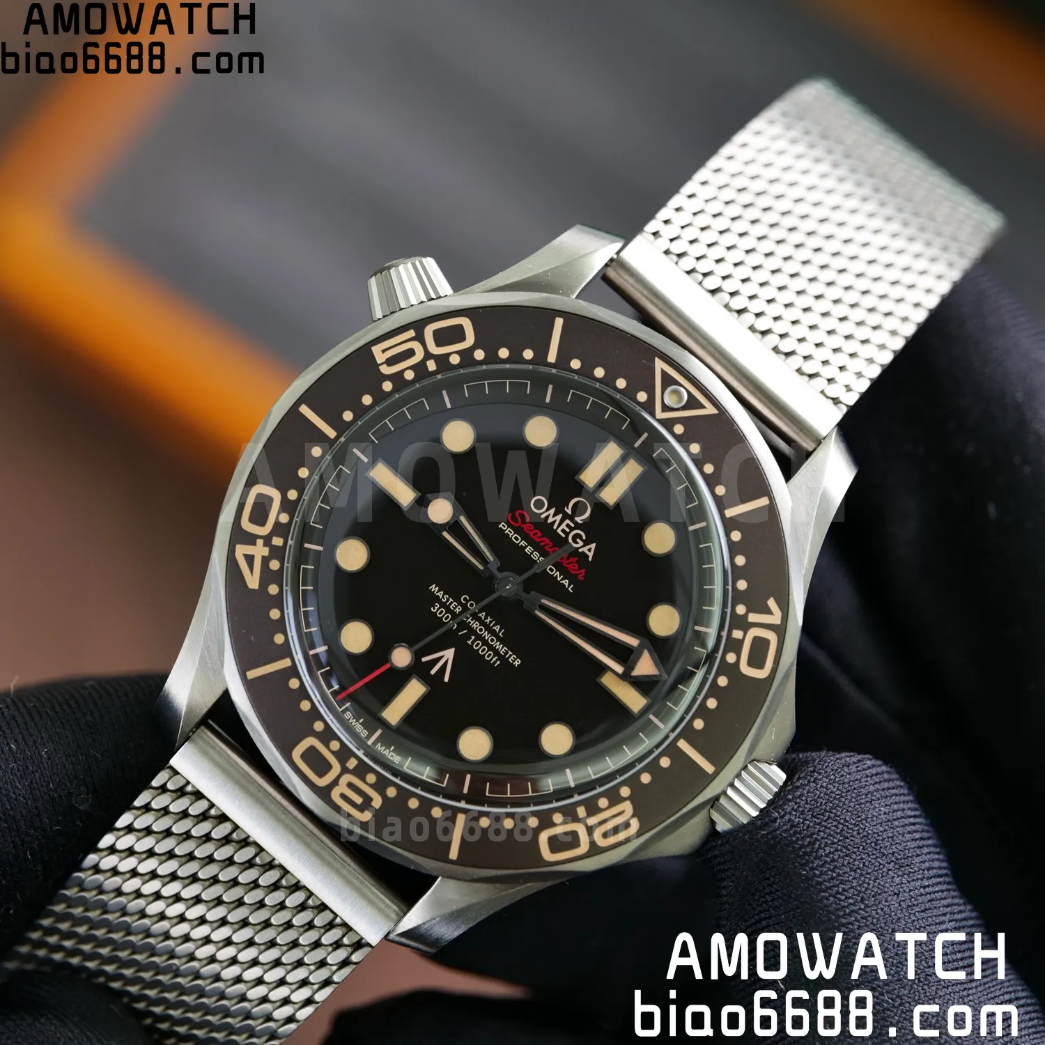 OMEGA Seamaster 300 "No Time to Die" Limited Edition VSF 1:1 Best Edition on Titanium Mesh Bracelet SA8806 Super Clone V7 78 20a8c3373a7cf36 AMO Watch