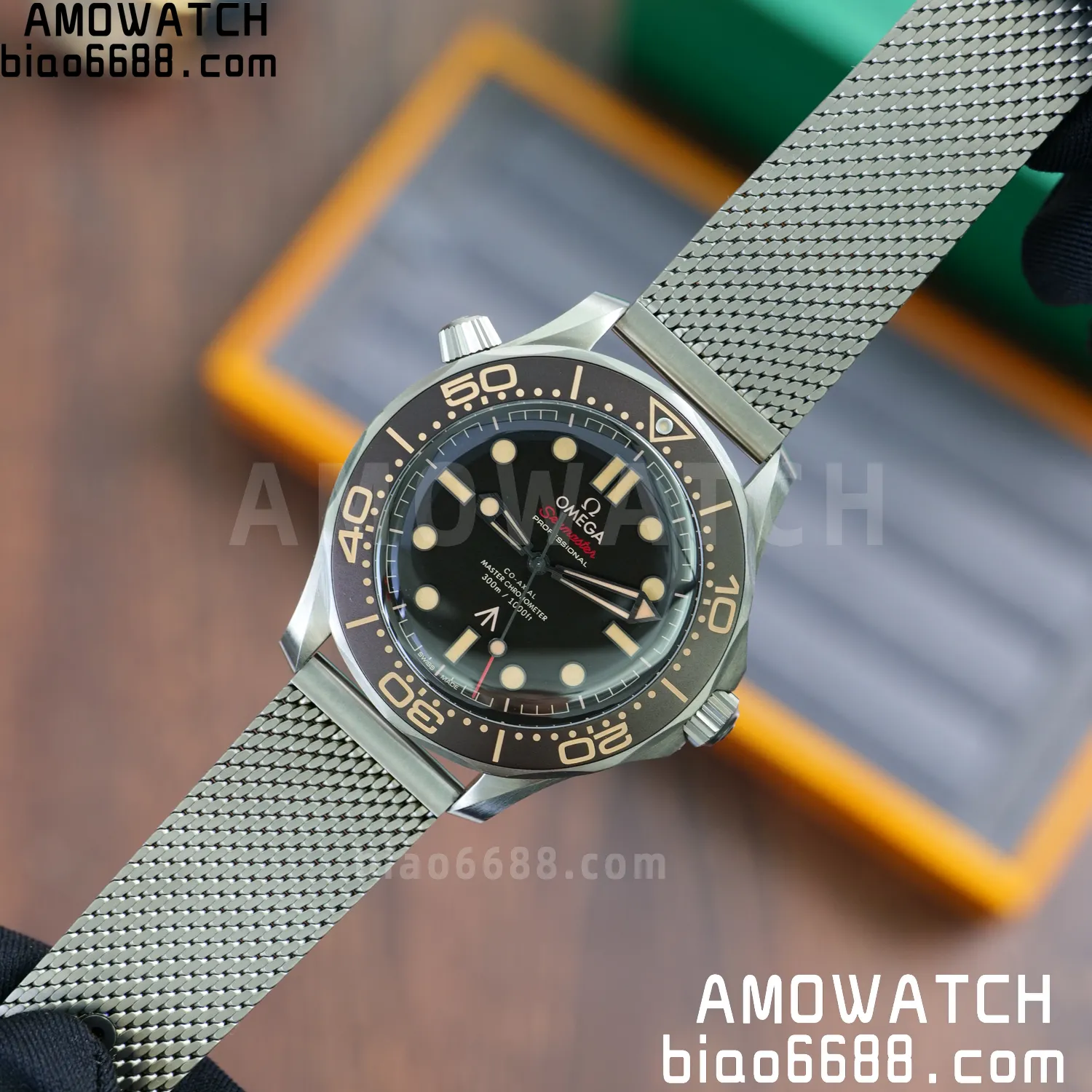 OMEGA Seamaster 300 "No Time to Die" Limited Edition VSF 1:1 Best Edition on Titanium Mesh Bracelet SA8806 Super Clone V7 69 4fe166f62bced6a AMO Watch