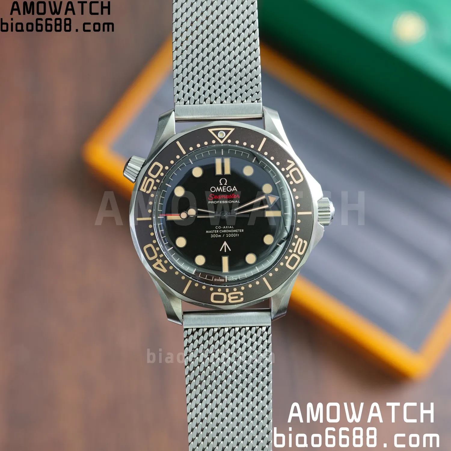 OMEGA Seamaster 300 "No Time to Die" Limited Edition VSF 1:1 Best Edition on Titanium Mesh Bracelet SA8806 Super Clone V7 72 64e7e2228bd928c AMO Watch
