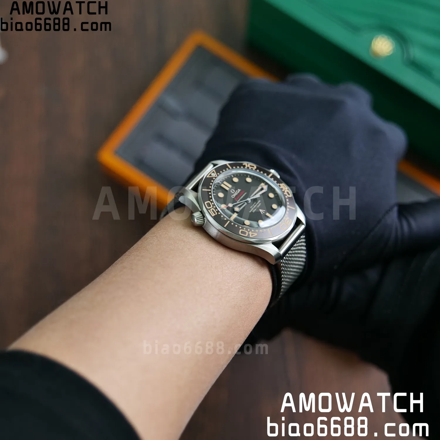 OMEGA Seamaster 300 "No Time to Die" Limited Edition VSF 1:1 Best Edition on Titanium Mesh Bracelet SA8806 Super Clone V7 89 776ea40d8f69f8c AMO Watch