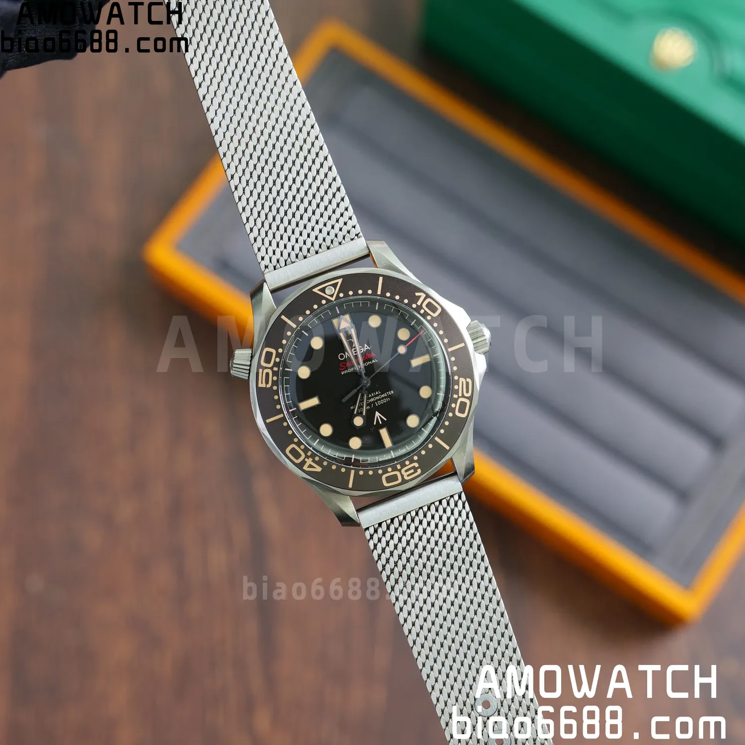 OMEGA Seamaster 300 "No Time to Die" Limited Edition VSF 1:1 Best Edition on Titanium Mesh Bracelet SA8806 Super Clone V7 66 83a316021d61ef1 AMO Watch
